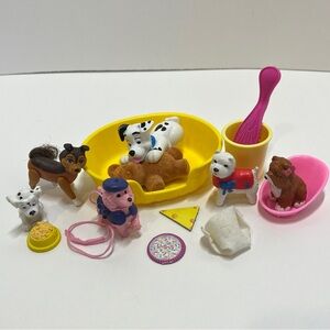 VTG 90s Y2k Pet Toys Puppy In My Pocket MEG Polly Pals Dog 101 Dalmatians Lot